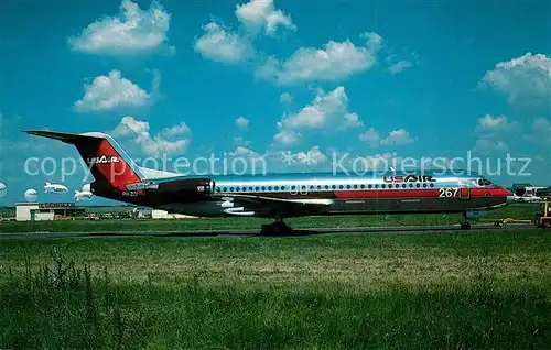 AK / Ansichtskarte Flugzeuge_Zivil USAir Fokker 100 PH ZCI MSN 11276 Flugzeuge Zivil