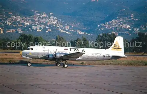 AK / Ansichtskarte Flugzeuge_Zivil TMA Douglas DC 4 OD ADV c n 27338 Flugzeuge Zivil