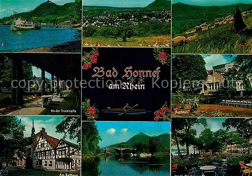 AK / Ansichtskarte Bad_Honnef Kurhaus Rathaus Trinkhalle Bad_Honnef