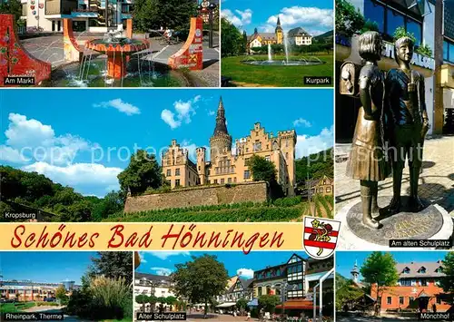 AK / Ansichtskarte Bad_Hoenningen Markt Kropsburg Schulplatz Bad_Hoenningen