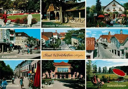 AK / Ansichtskarte Bad_Woerishofen Hermann Aust Strasse Hauptstrasse Wandelbahn Bad_Woerishofen