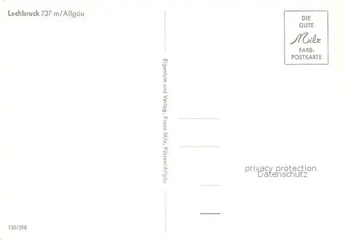 AK / Ansichtskarte Lechbruck_See  Lechbruck See