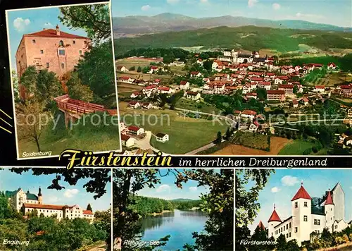 AK / Ansichtskarte Fuerstenstein_Niederbayern Soldenburg Englburg  Fuerstenstein_Niederbayern