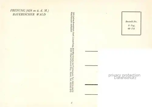 AK / Ansichtskarte Freyung  Freyung