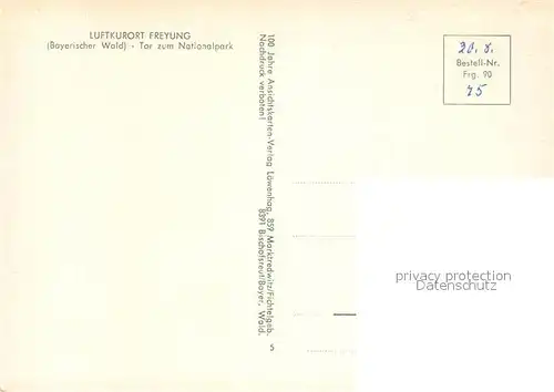 AK / Ansichtskarte Freyung  Freyung