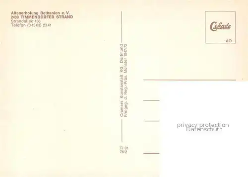 AK / Ansichtskarte Timmendorfer_Strand Fliegeraufnahme Timmendorfer_Strand