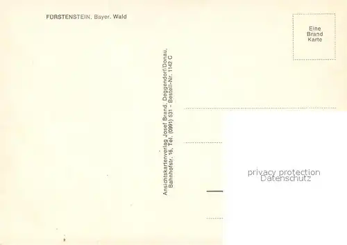 AK / Ansichtskarte Fuerstenstein_Niederbayern  Fuerstenstein_Niederbayern