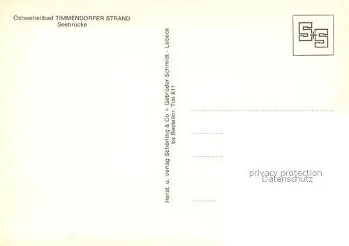 AK / Ansichtskarte Timmendorfer_Strand Seebruecke Timmendorfer_Strand