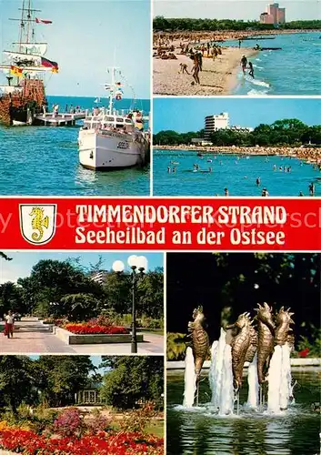 AK / Ansichtskarte Timmendorfer_Strand Hafen Segelschiff Timmendorfer_Strand