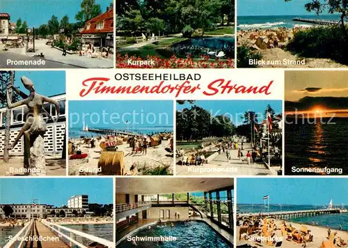 AK / Ansichtskarte Timmendorfer_Strand Seeschloesschen Kurpark Promenade Timmendorfer_Strand