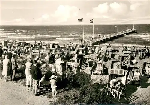 AK / Ansichtskarte Timmendorfer_Strand Seebruecke Strand Timmendorfer_Strand