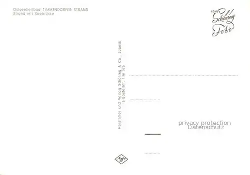 AK / Ansichtskarte Timmendorfer_Strand Strand Seebruecke Timmendorfer_Strand