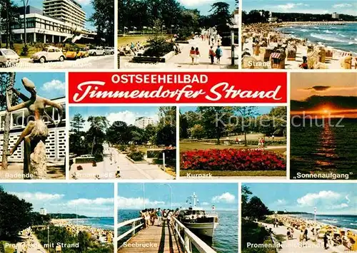 AK / Ansichtskarte Timmendorfer_Strand Maritim Kongresshalle Promenade Seebruecke Timmendorfer_Strand