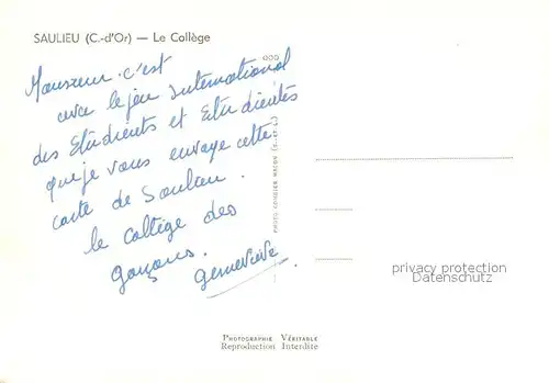 AK / Ansichtskarte Saulieu College Saulieu