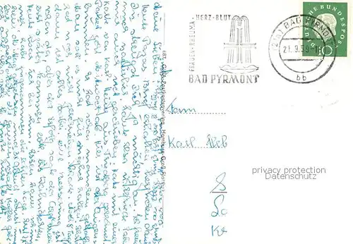 AK / Ansichtskarte Bad_Pyrmont Hauptquelle Augenbrunnen  Bad_Pyrmont