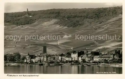 AK / Ansichtskarte Foto_Zeitz_F.G._Nr. 1090 Ruedesheim Nationaldenkmal  Foto_Zeitz_F.G._Nr.