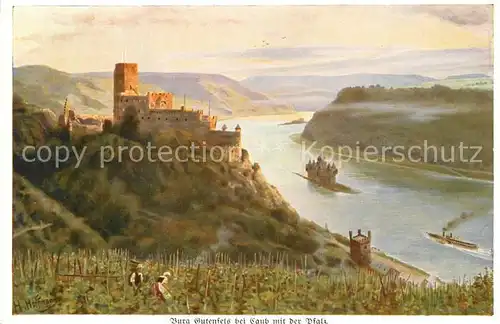 AK / Ansichtskarte Hoffmann_Heinrich Burg Gutenfels Kaub Pfalz Hoffmann Heinrich