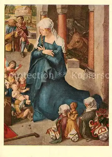 AK / Ansichtskarte Duerer_Albrecht_Nuernberg Geburt Christi Paumgartner Altar Duerer_Albrecht_Nuernberg