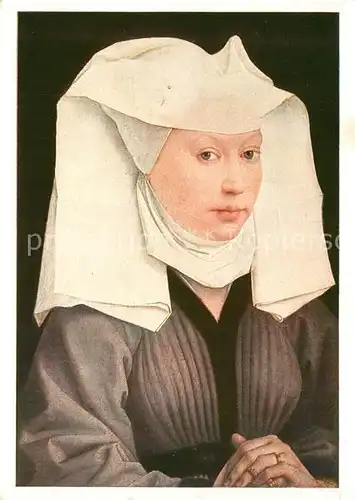 AK / Ansichtskarte Kuenstlerkarte Roger van der Weyden Bildnis einer jungen Frau  Kuenstlerkarte