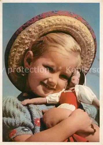 AK / Ansichtskarte Kinder_Child_Enfants Puppe  Kinder_Child_Enfants