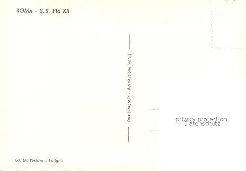 AK / Ansichtskarte Papst Pio XII Roma  Papst