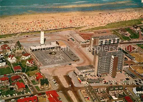 AK / Ansichtskarte Noordwijk Vuurtorenplein Luchtopnamen Noordwijk
