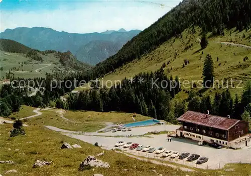 AK / Ansichtskarte Bayrischzell Berggasthof Rosengasse Freibad Alpenpanorama Bayrischzell