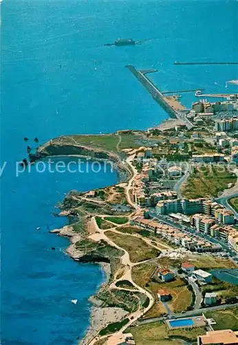 AK / Ansichtskarte Cap d_Agde Les criques la jetee et Fort Brescou vue aerienne Cap d_Agde
