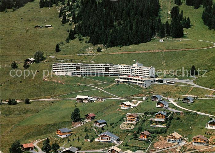 Ak Ansichtskarte Leysin Hotel Reine Fabiola Fliegeraufnahme Leysin Nr