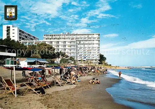 AK / Ansichtskarte Marbella_Andalucia Playa y Hotel Skol Strand Hotel Marbella_Andalucia