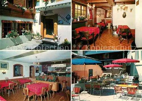 AK / Ansichtskarte Leukerbad Hotel Restaurant Alpina Terrasse Leukerbad