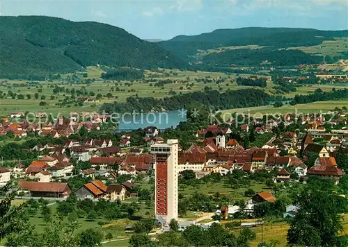 AK / Ansichtskarte Zurzach Thermalquelle Turmhotel Fliegeraufnahme Zurzach