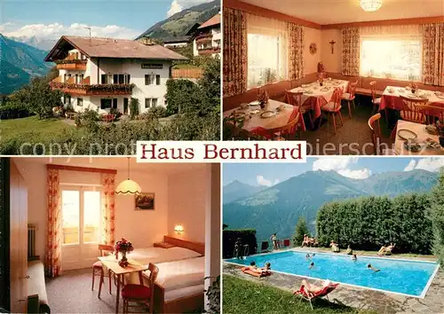 AK / Ansichtskarte Verdins Gaestehaus Pension Haus Bernhard Swimming Pool Alpenblick Verdins