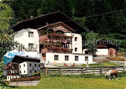 AK / Ansichtskarte Muehlwald Garni Hotel Pension Seeber Haflinger Pferd Muehlwald