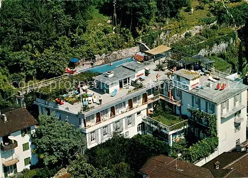 AK / Ansichtskarte Ascona_Lago_Maggiore Hotel Riposo Fliegeraufnahme Ascona_Lago_Maggiore