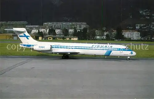 AK / Ansichtskarte Flugzeuge_Zivil Finnair Mc Donnell Douglas MD 87 OH LMA c n 49403 1404 Flugzeuge Zivil
