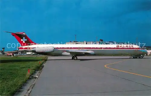 AK / Ansichtskarte Flugzeuge_Zivil Balair Mc Donnell Douglas MD 82 HB INW c n 49569 1405 Flugzeuge Zivil