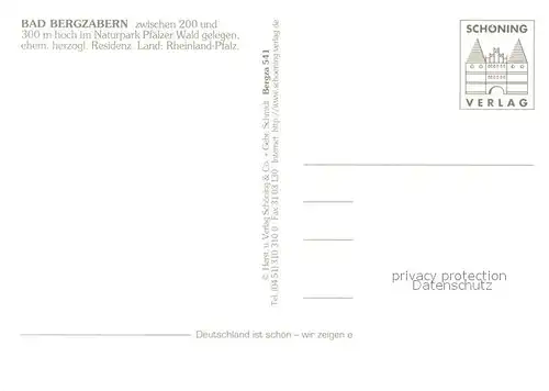 AK / Ansichtskarte Bad_Bergzabern Marktstrasse Dicker Turm Thermalbad Schloss Gasthaus zum Engel Bad_Bergzabern