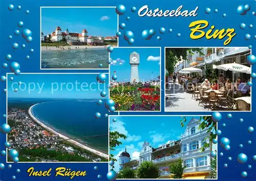 AK / Ansichtskarte Binz_Ruegen Turmuhr Sanatorium Stadtansichten Binz_Ruegen