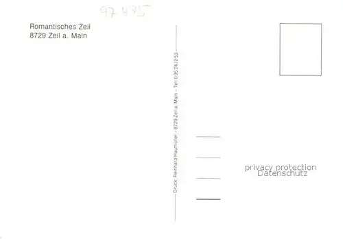 AK / Ansichtskarte Zeil_Main Kirche Panorama  Zeil_Main