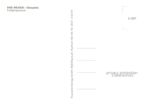 AK / Ansichtskarte Weiden_Oberpfalz Altes Rathaus Fussgaengerzone Weiden Oberpfalz