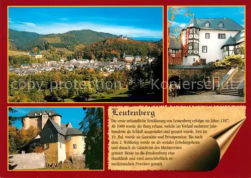 AK / Ansichtskarte Leutenberg_Thueringen Schloss Panorama Chronik Leutenberg Thueringen