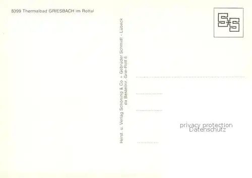 AK / Ansichtskarte Griesbach_Rottal Freibad Hallenbad Ortsansicht Griesbach Rottal