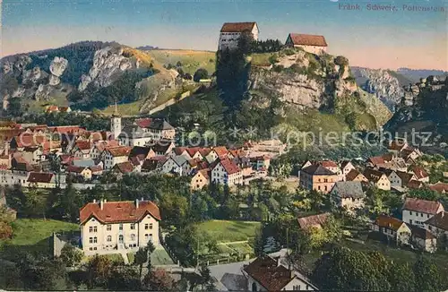 AK / Ansichtskarte Fraenkische_Schweiz Panorama mit Pottenstein Fraenkische Schweiz