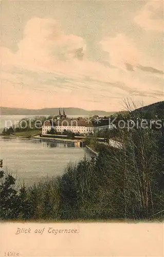 AK / Ansichtskarte Tegernsee Panorama Kloster Tegernsee