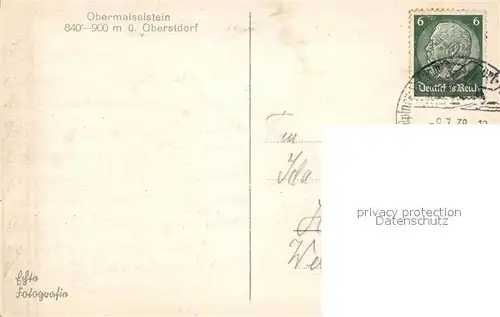 AK / Ansichtskarte Obermaiselstein Panorama Obermaiselstein