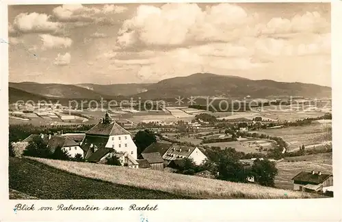 AK / Ansichtskarte Rabenstein_Zwiesel Blick vom Rabenstein zum Rachel Rabenstein_Zwiesel