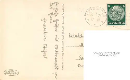 AK / Ansichtskarte Mittenwald_Bayern mit Karwendel und Viererspitze Mittenwald Bayern