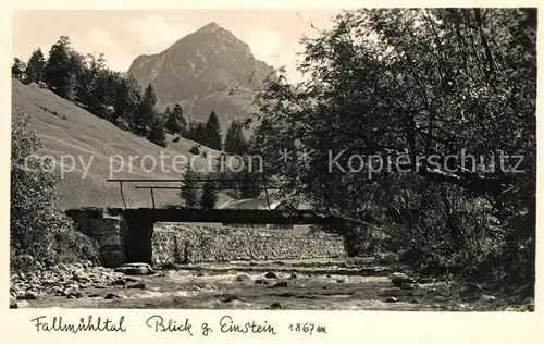 AK / Ansichtskarte Pfronten Fallmuehltal mit Einsteinblick Pfronten