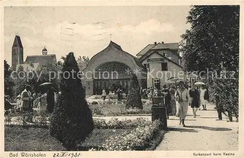 AK / Ansichtskarte Bad_Woerishofen Kurkonzert beim Kasino Bad_Woerishofen